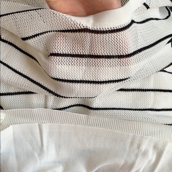 Cupcakes & Cashmere striped 3/4 ruffle sleeve top - Picture 8 of 8